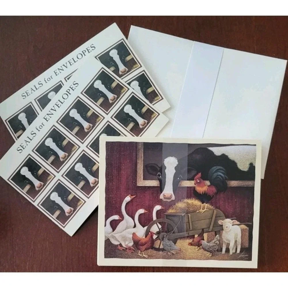 1996 Lang Deluxe Notecard Set Of 16 